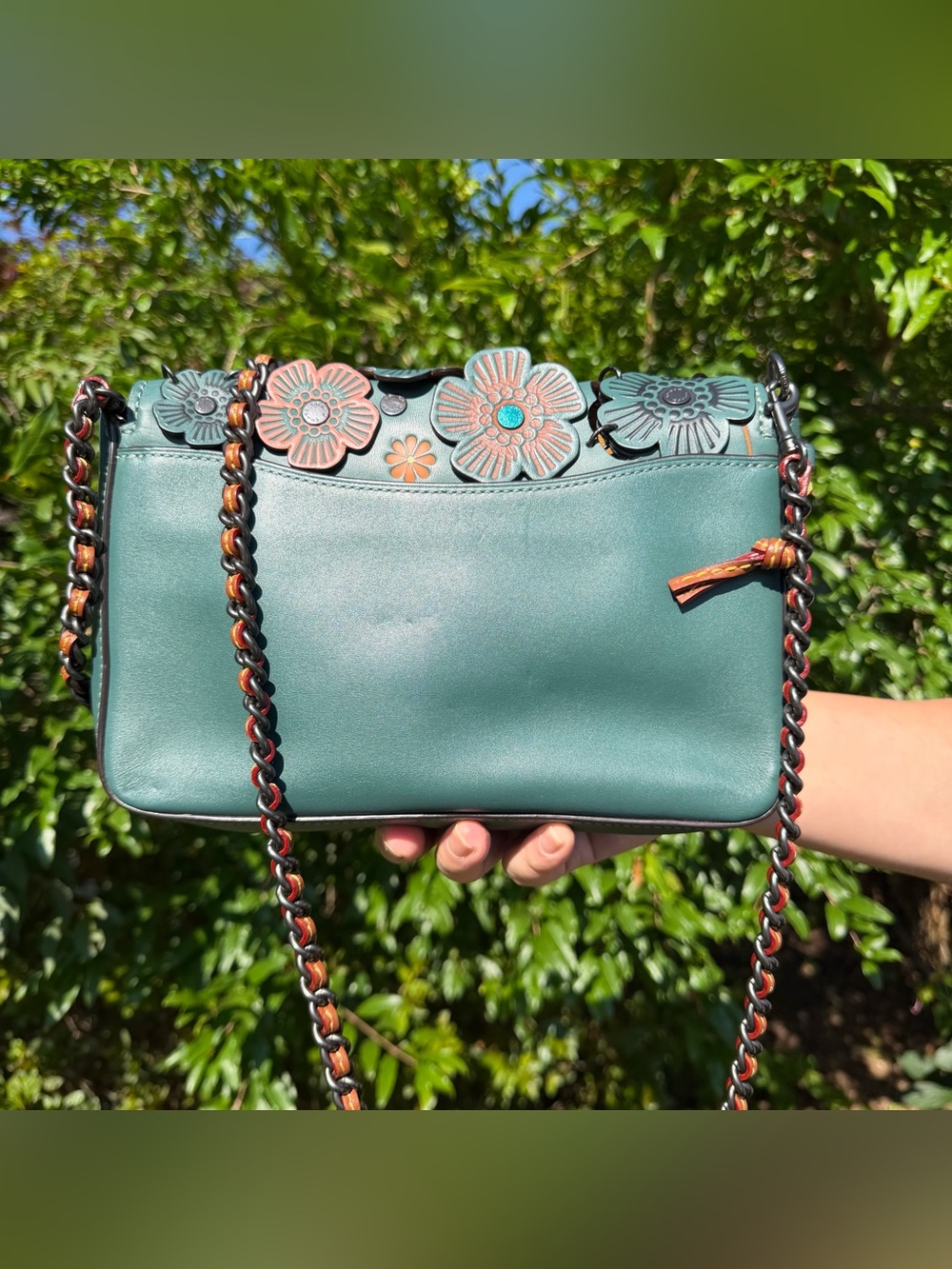 COACH Dinky 24 With Linked Tea Rose 21585 - Picture 4 of 11